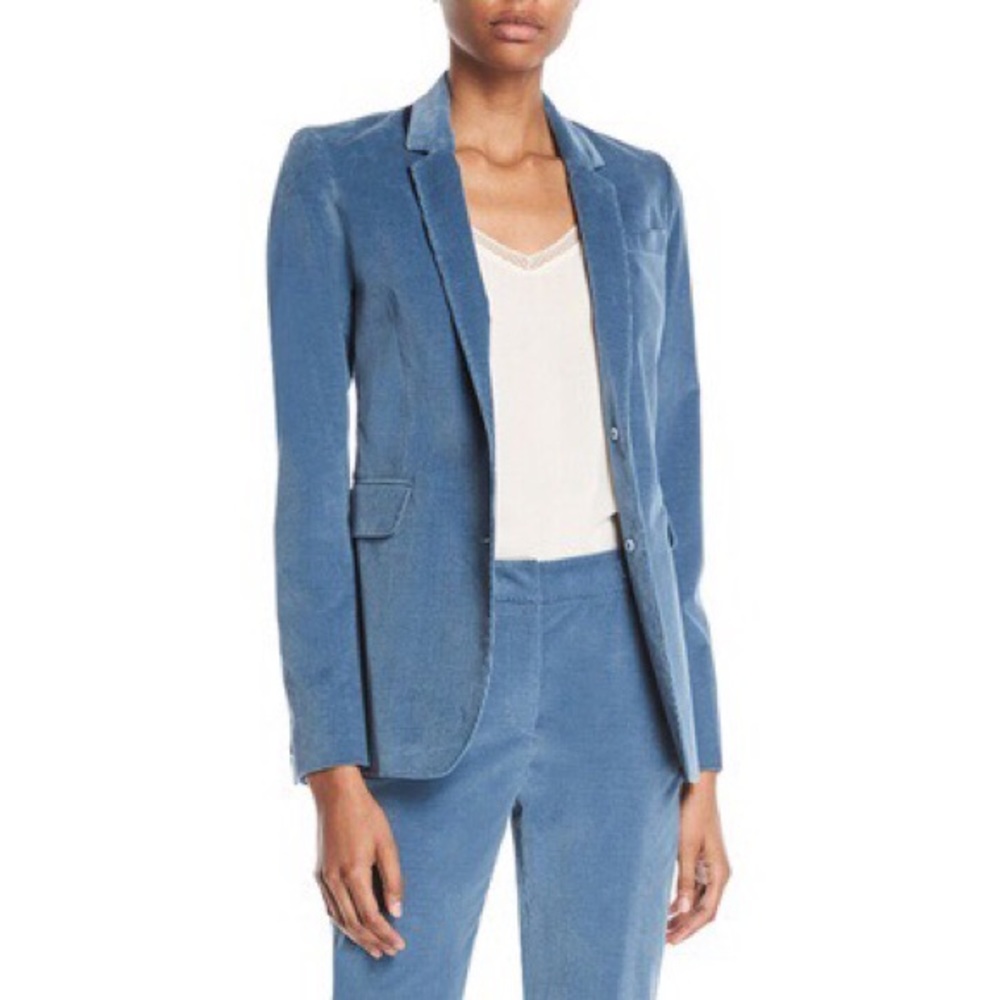 Corduroy Blue Slate Blazer Jacket